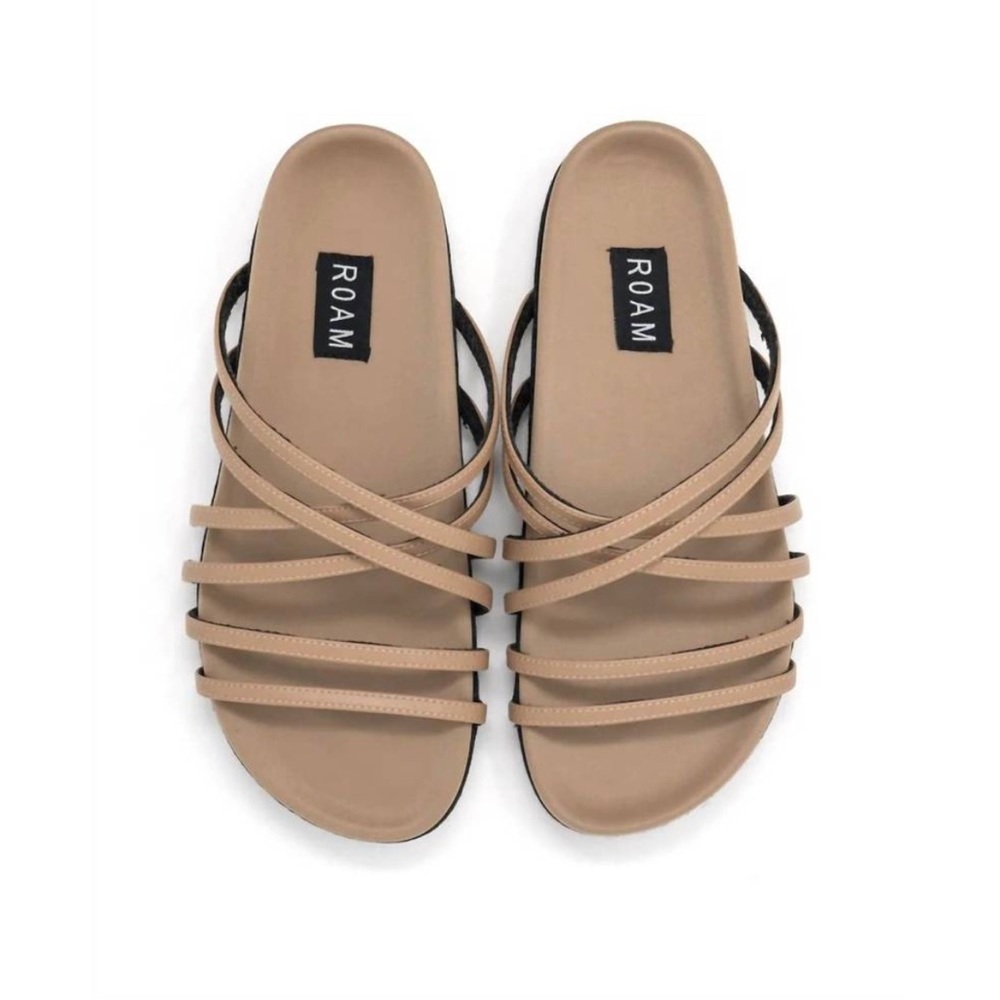 ROAM X SANDALS NUDE VEGAN LEATHER *NWOT